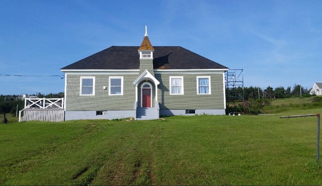 Island Retreat in Elegantly Restored Schoolhoue with Panoramic Ocean Views