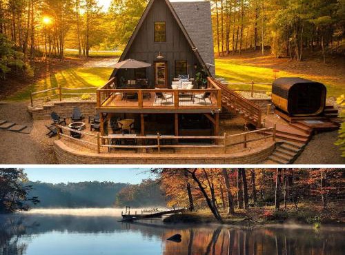 LUXE-Lakefront Home, Private Dock, Hot Tub, Sauna, Fire Pit, Canoe, Paddle Boards, Infinity Game Table, Epic Mtn & Lake Views, Universal EV Station