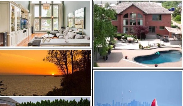 Luxury Million $$$ Ontario Lakefront Estate Vacation House - Outdoor Heated Pool