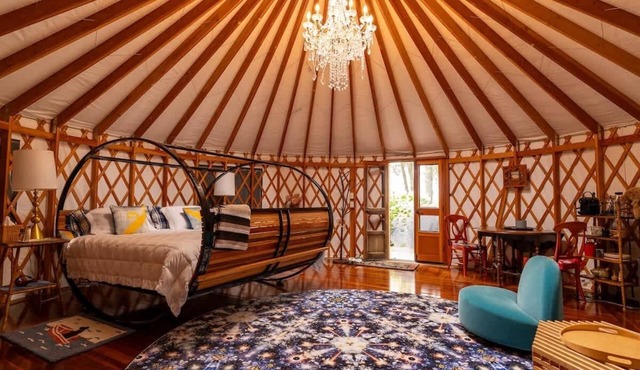 Luxury Yurt at Seaside Farm in Friendship