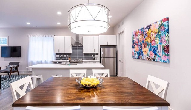Modern Scandinavian 4 Bedroom Home Across from Park!