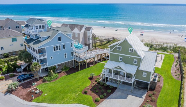 OCEANFRONT 5-bdrm Elevator Pool/Tennis Volleyball/Putt-Putt Dog Welcome!