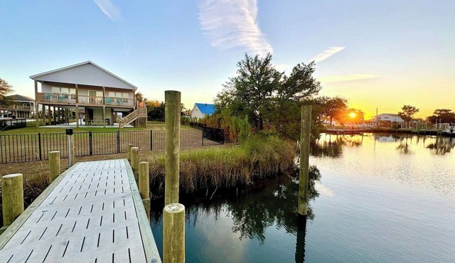 Pet-Friendly Waterfront Home – Deep Water Dock, Boat Lift & Fire Pit!