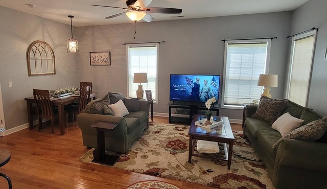 Private attached apartment with beautiful views and a private two car garage.