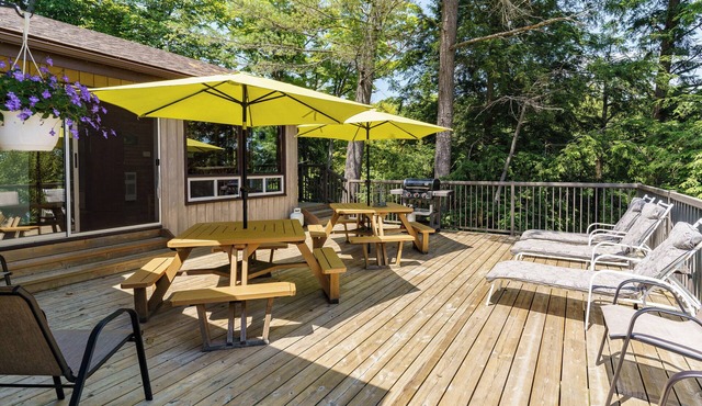Rent A Larger Cottage Month of August, with Beach, Lawns, Decks, Dock and more
