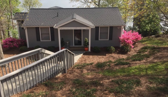 Showcasing views of the National Forest and the main channel of Badin Lake!