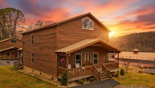 SmokiesBoutiqueCabins would love to host you at Dolly's Cute Cabin! 4 Suites with Private Bathrooms - Hot Tub, Fire Pit, Game Room, Resort Pool open Memorial Day through Labor Day!