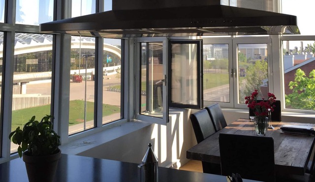 Stunning renovated, elegant loft, high ceilings spectacular view, prime location
