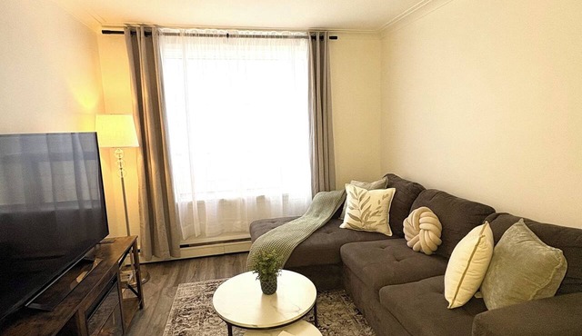 Stylish 2BR Retreat: Large Private Patio & BBQ