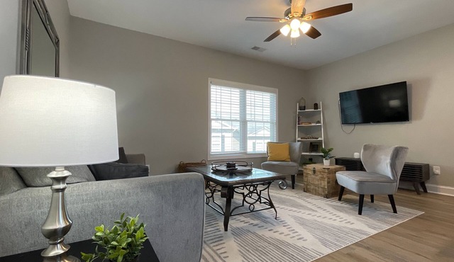 Stylish 2BR Townhome with Garage & Modern Flair