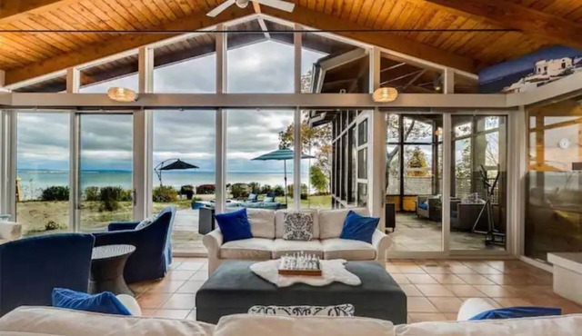 Swim Spa cottage on a Private Beach