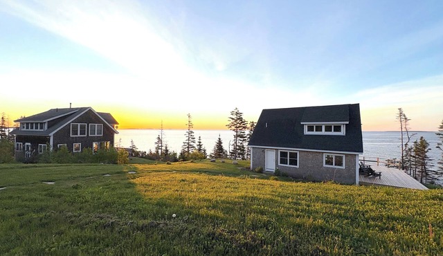 Two seaside dog-friendly cottages with beautiful views, walking trails & privacy