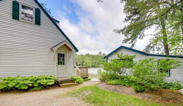Waterfront Gray Home w/Furnished Deck & Fire Pit!