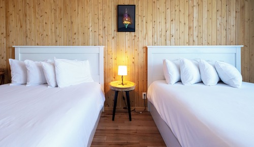 Standard Double Room, 2 Double Beds, Sea View