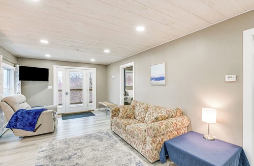 Lubec Apartment | Cozy Maine Getaway: Covered Deck, Walk to Beach!