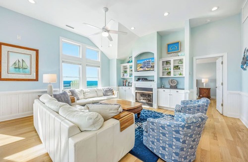 Hatteras House | Premier Oceanfront Dog Friendly w/Pool, Elevator, Hot Tub, Game Rm, Outdoor Bar