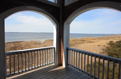 Nags Head Condo | Surround Sound: Sound View, Shared Pool, Balcony