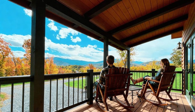 HUGE summer SAVINGS LURAY Mountain getaway Private Log cabin 3 Hot Tub Fireplace